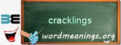 WordMeaning blackboard for cracklings